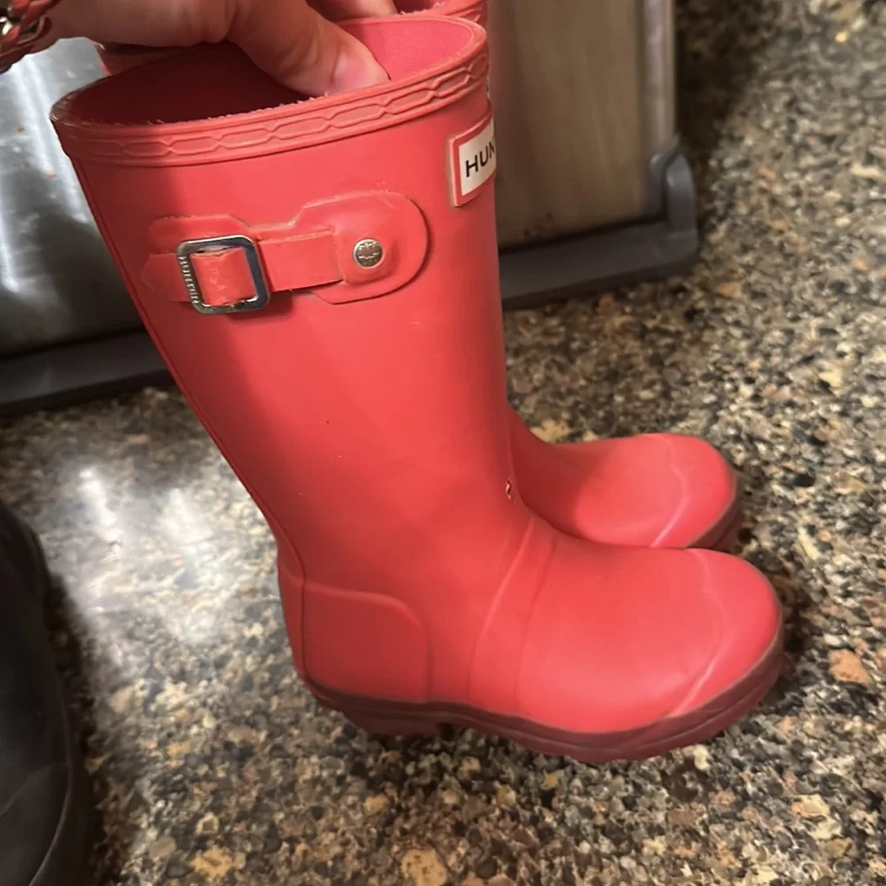 Hunter girls rain boots